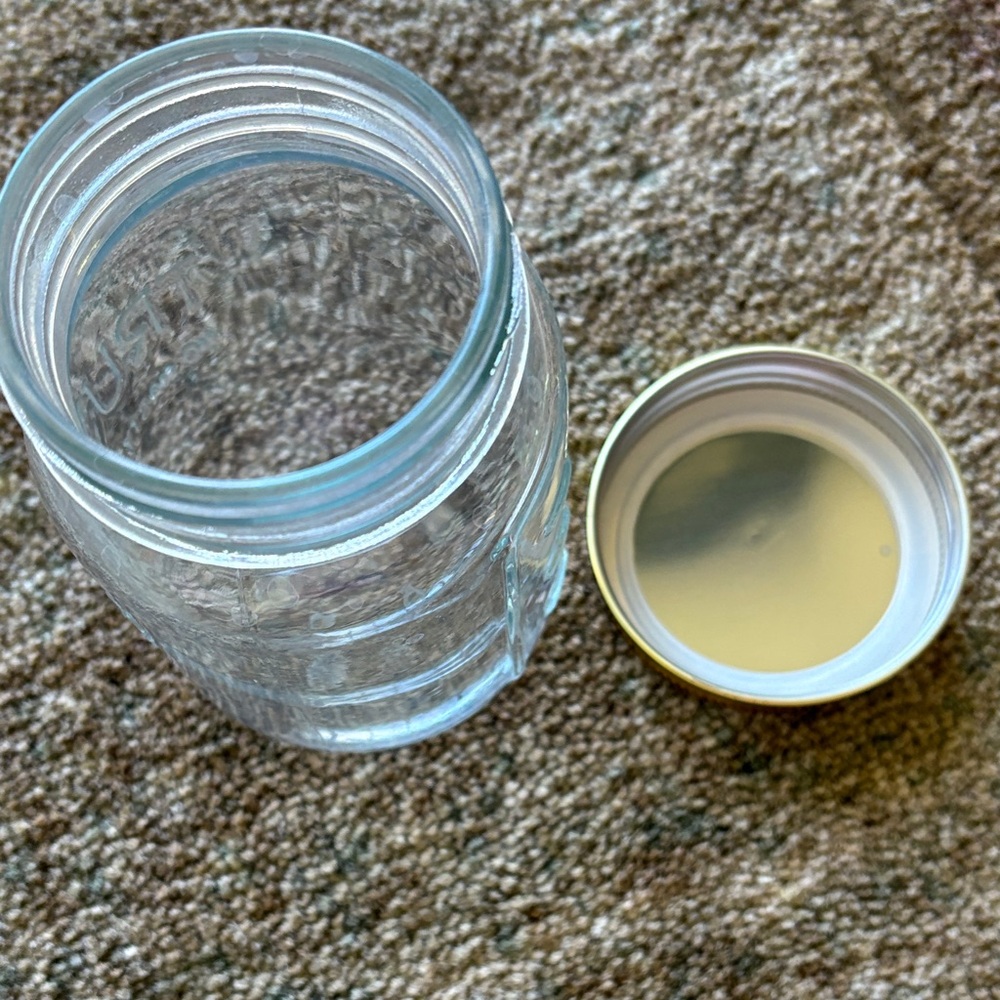 Truvani Mason Glass Jar with Gold Lid No Nasty Ingredients - Picture 5 of 5